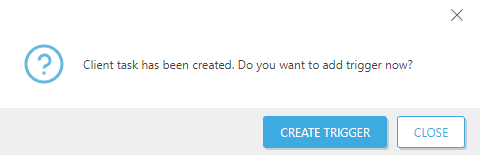 Create trigger. Create trigger.