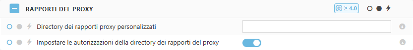 Impostazioni del criterio dei rapporti del proxy di ESET Bridge Impostazioni del criterio dei rapporti del proxy di ESET Bridge