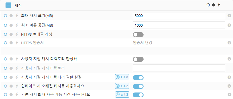 ESET Bridge 캐시 정책 설정 ESET Bridge 캐시 정책 설정