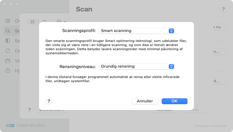 ESET Cyber Security-scanningsprofiler ESET Cyber Security-scanningsprofiler