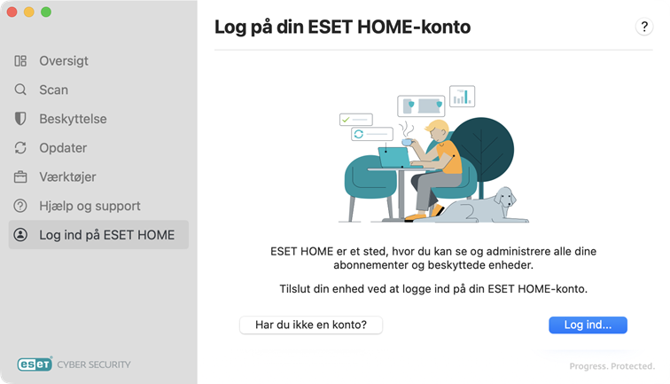 ESET HOME-Log ind