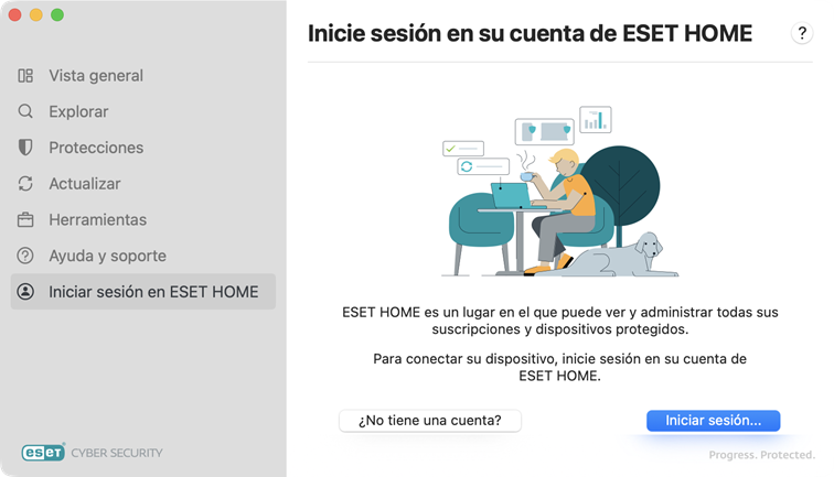 Inicio de sesión en ESET HOME