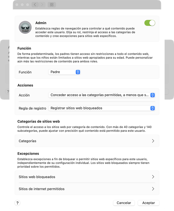 reglas de control parental reglas de control parental