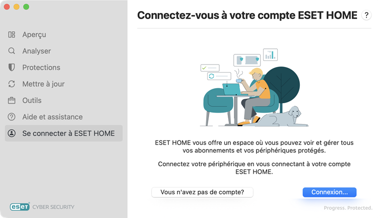 Connexion ESET HOME