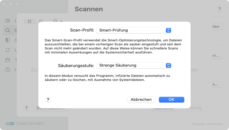 ESET Cyber Security Scan-Profil ESET Cyber Security Scan-Profil
