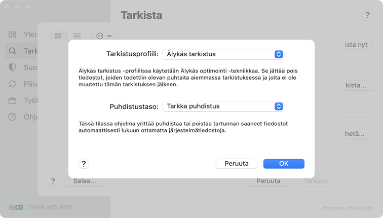 Tuotteen ESET Cyber Security tarkistusprofiili Tuotteen ESET Cyber Security tarkistusprofiili