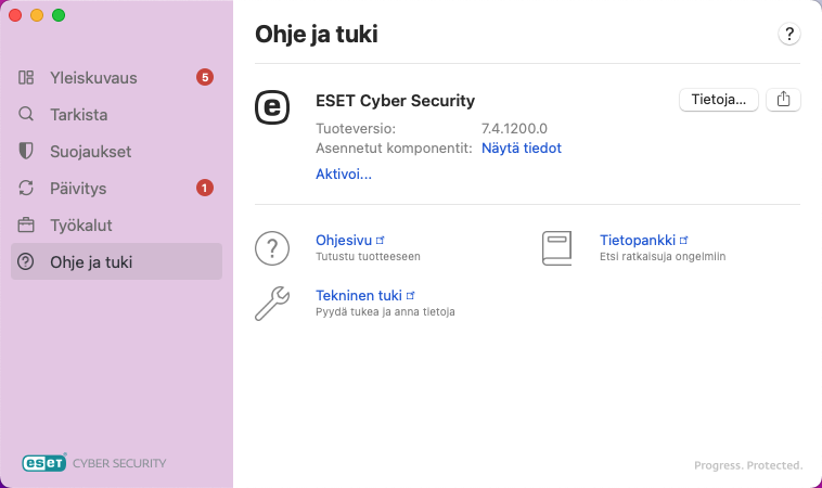 Ohje- ja tukitiedot Ohje- ja tukitiedot