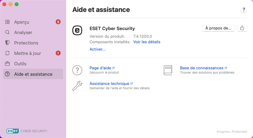 Renseignements d'aide et d'assistance