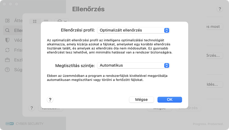 ESET Cyber Security ellenőrzési profil ESET Cyber Security ellenőrzési profil