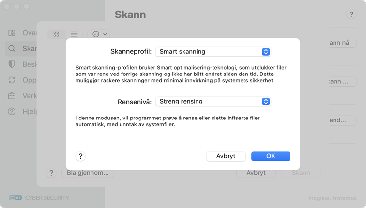 ESET Cyber Security-skanneprofil