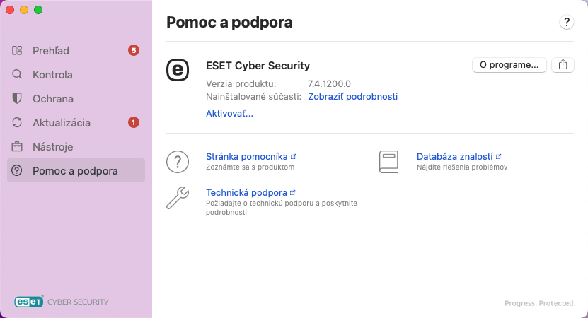 Informácie o&nbsp;pomocníkovi a&nbsp;podpore