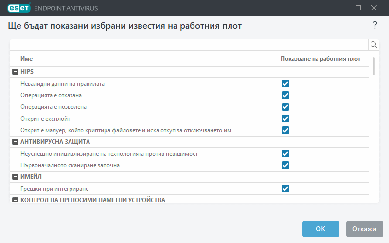 Известия на работния плот Известия на работния плот