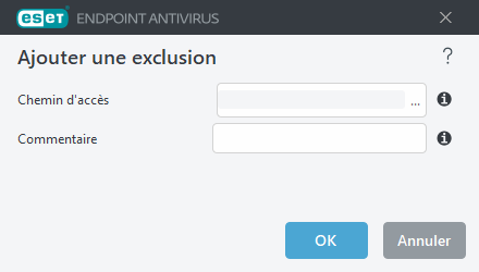 Ajouter une exclusion