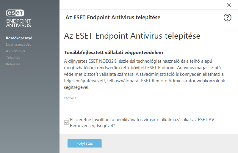 Telepítés