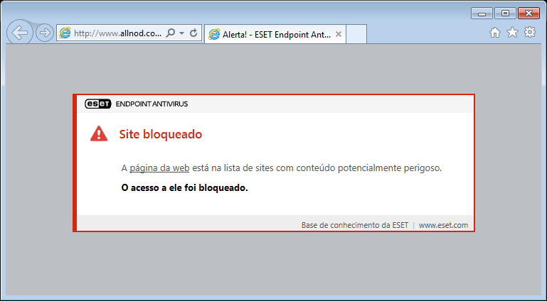 Site bloqueado