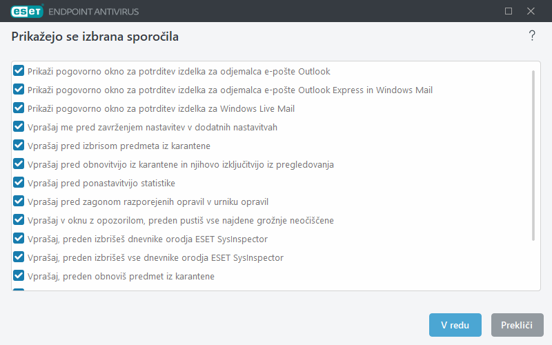 Potrditvena sporočila Potrditvena sporočila
