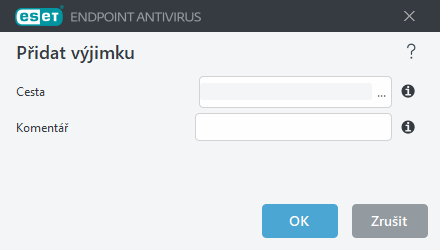 Přidat výjimku