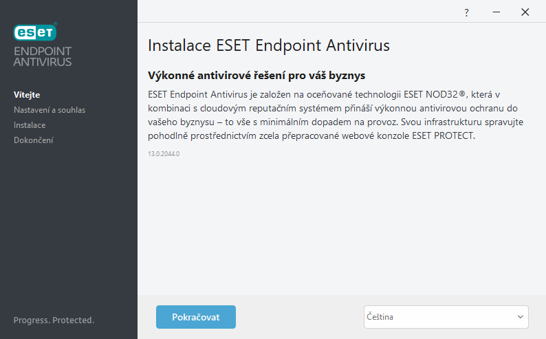 Úvod instalace