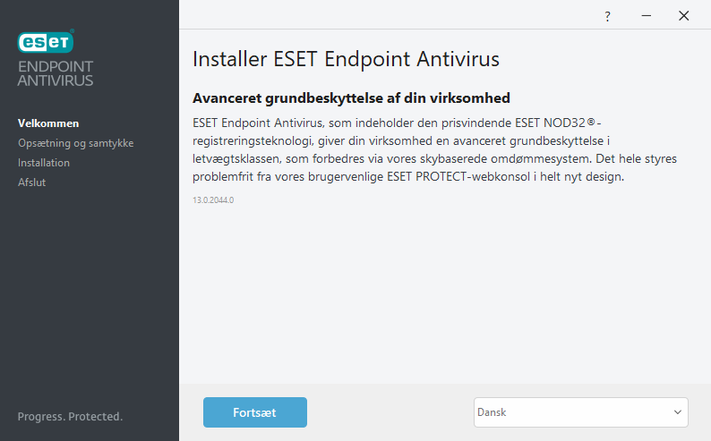 Velkommen til installation