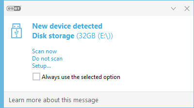 New device detected notification New device detected notification