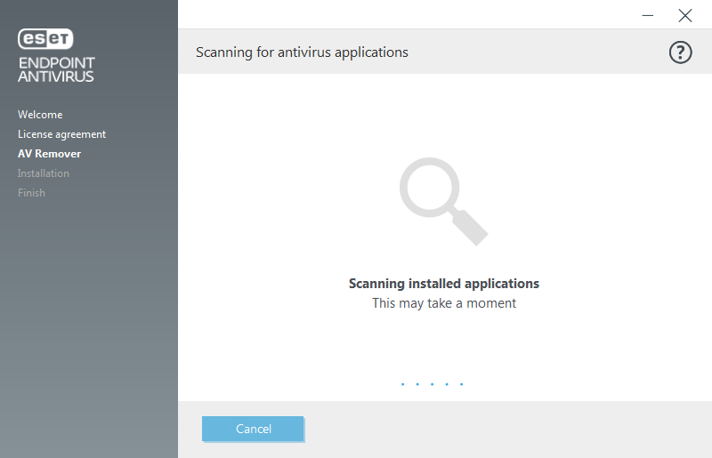 Scanning for antivirus applications