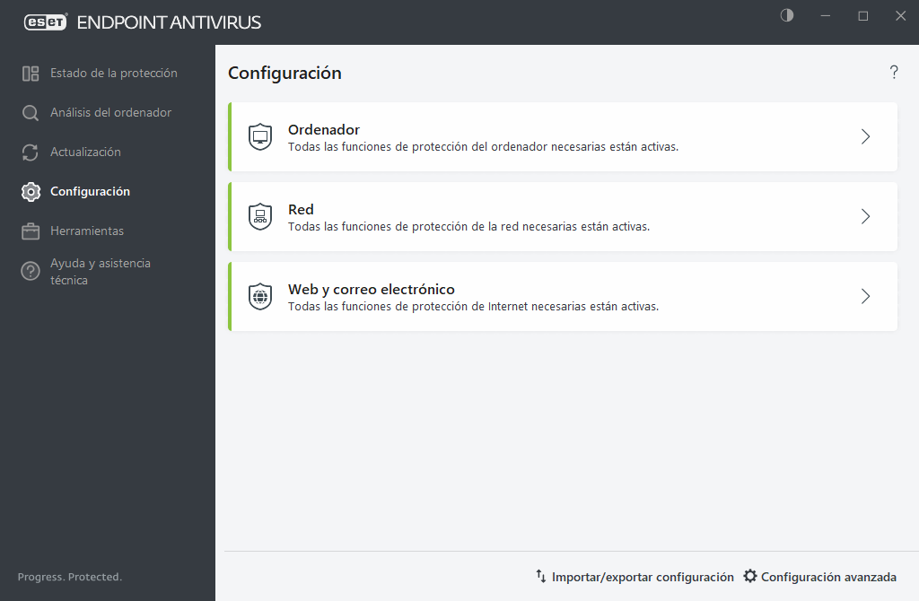 Configuración