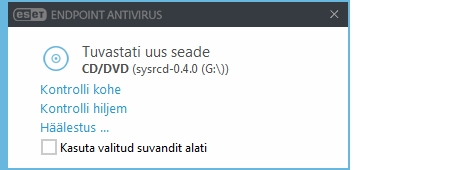 Uue seadme tuvastamise teavitus