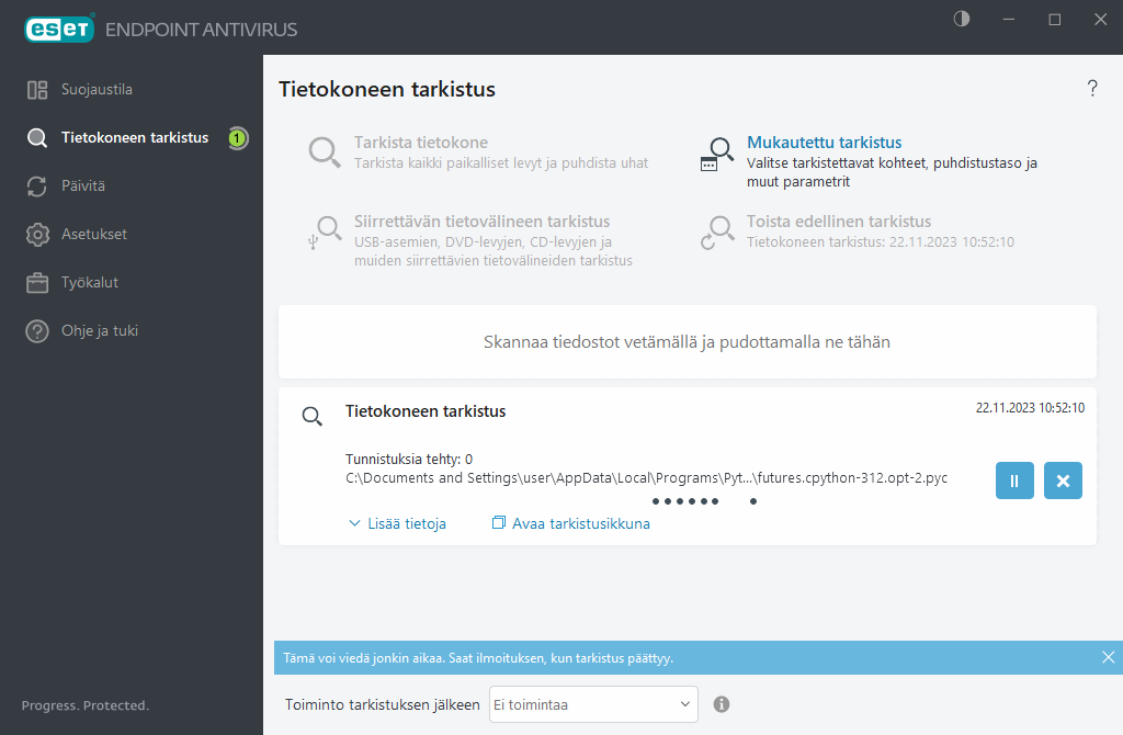 Tietokoneen tarkistus