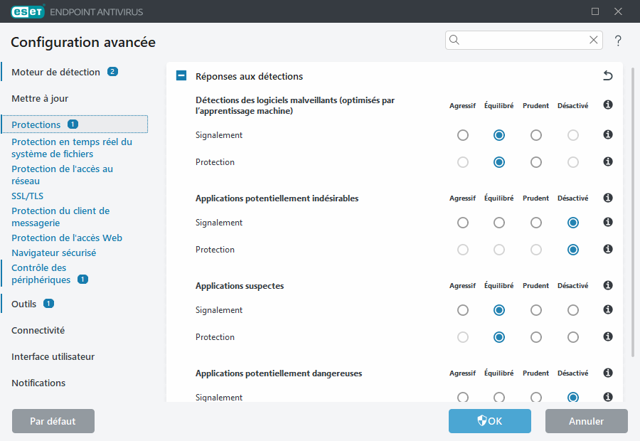 Configuration avancée