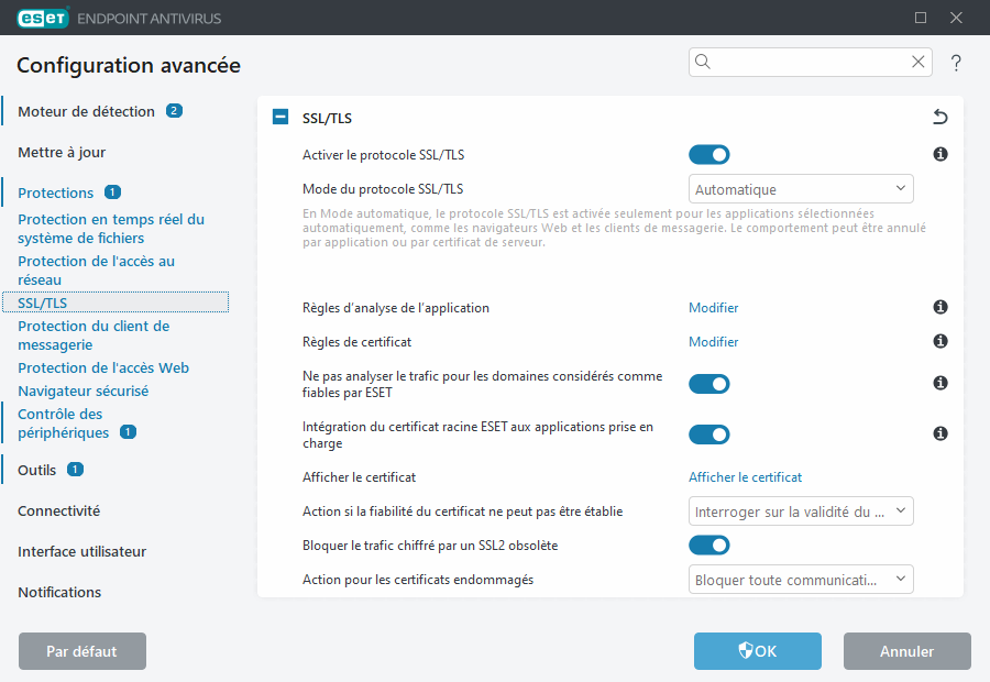 Configuration avancée de SSL/TLS