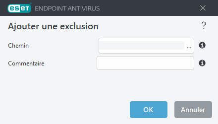 Ajouter une exclusion