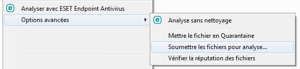 Menu contextuel