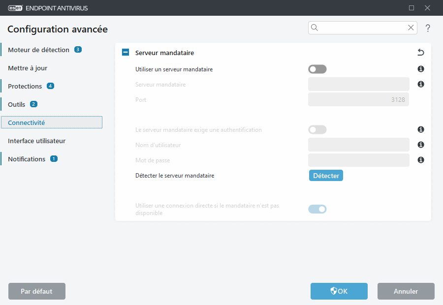 Configuration avancée du serveur mandataire