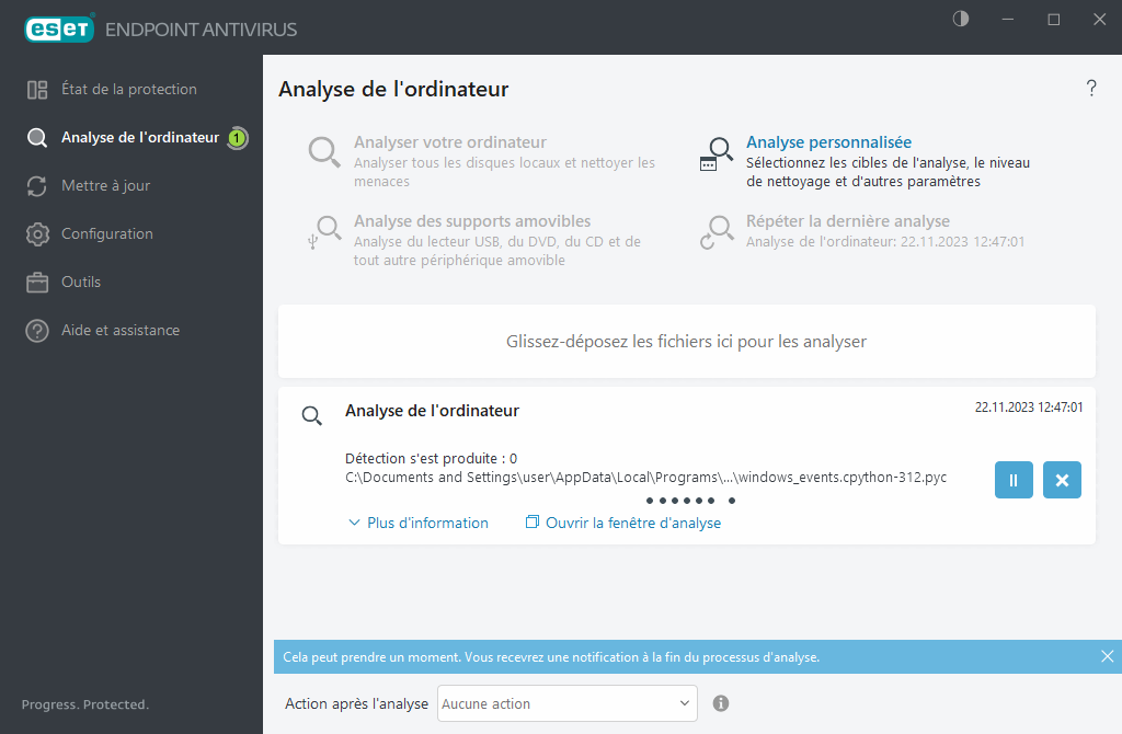 Analyse de l'ordinateur