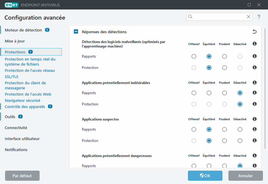 Configuration avancée