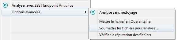 Menu contextuel