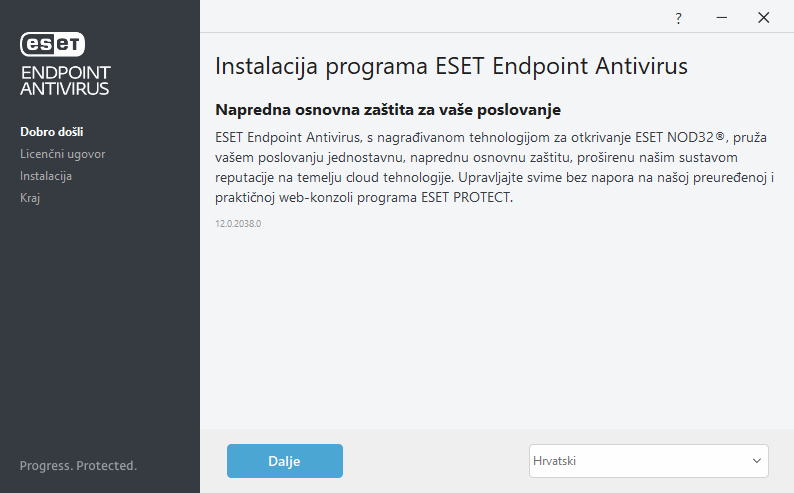 Dobrodošlica u instalaciju