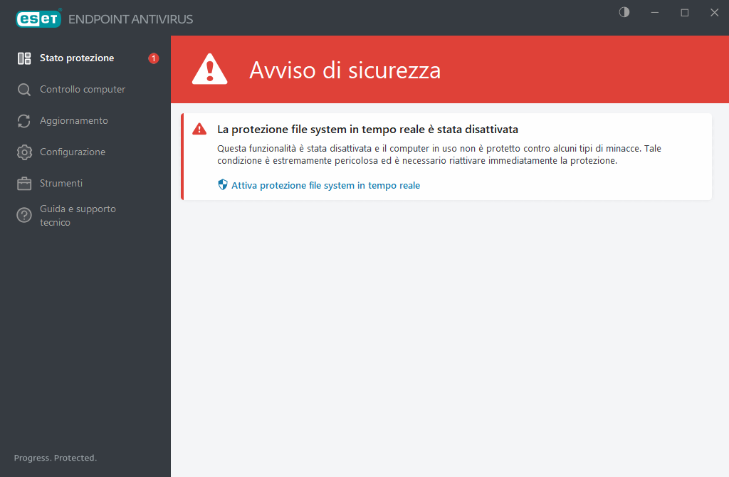 Configurazione computer