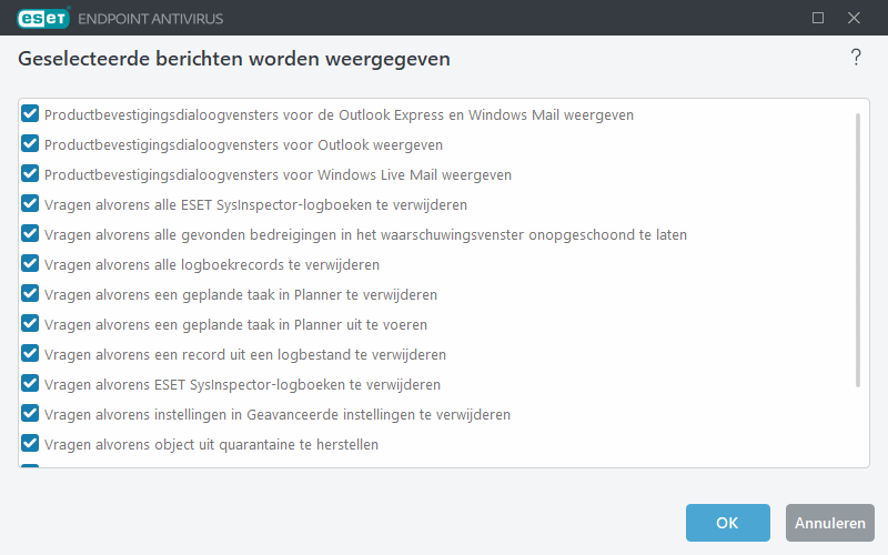 Bevestigingsberichten