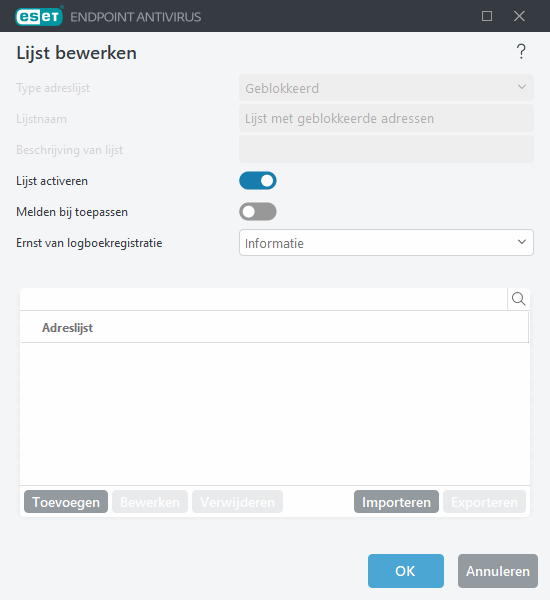Beheer van URL-lijsten