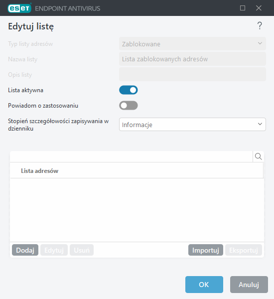 Zarządzanie adresami URL
