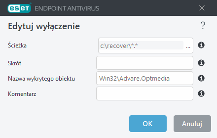 Edytowanie zagrożenia wykluczeniem