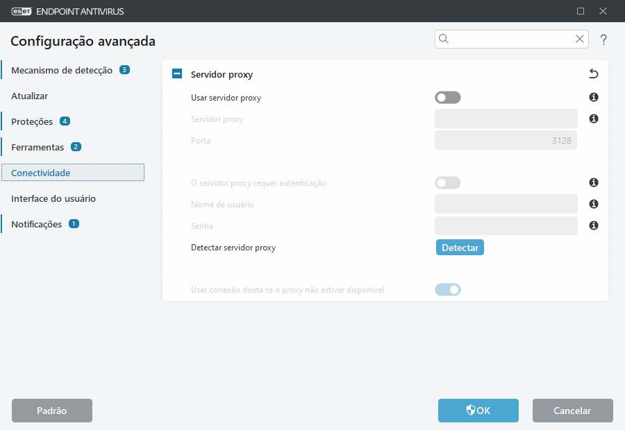 Configuração avançada do servidor proxy