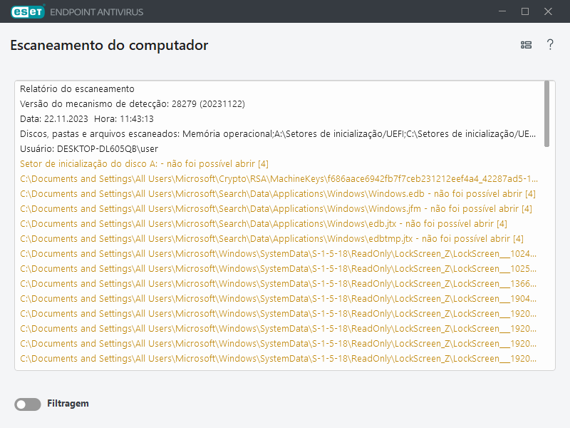 Rastrear o computador