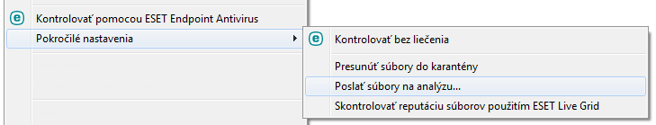 Kontextové menu