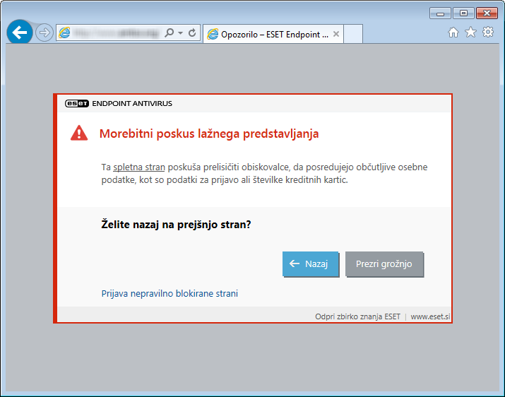 Morebitni poskus lažnega predstavljanja