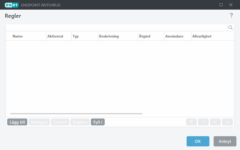 Regelredigerare för enhetskontroll