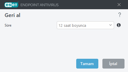 Geri alma zaman aralığı