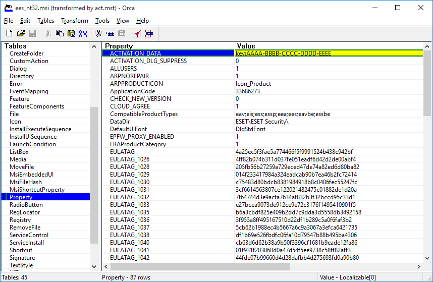 ORCA_MST_ACTIVATION_DATA