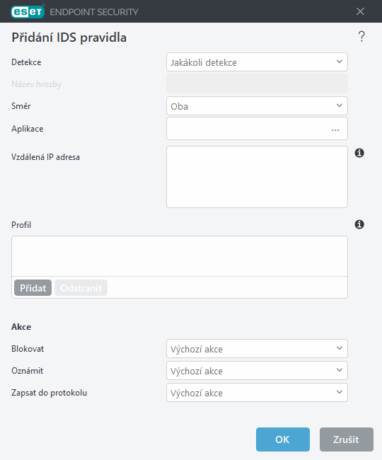 Přidání IDS pravidla